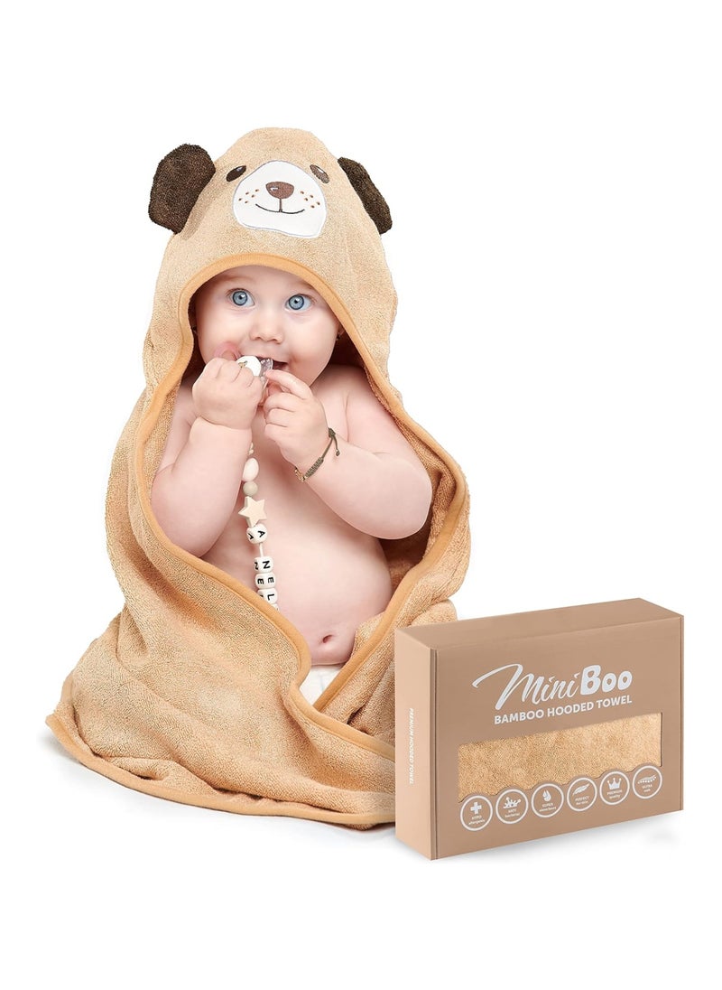 Bamboo Baby Towel With Unique Dog Design