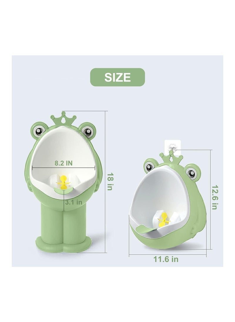 Potty Training Urinal Boy Urinal Kids Toddler Pee Trainer Bathroom Funny Baby Training Potties（Green）