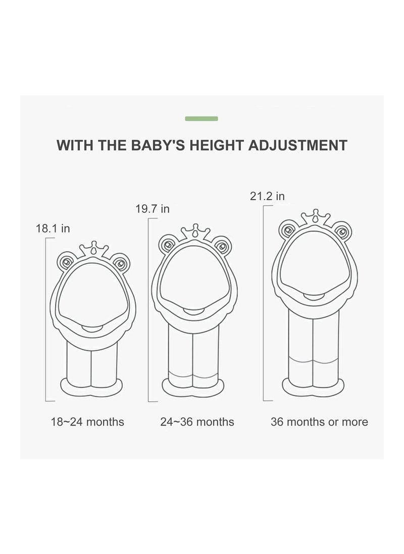Potty Training Urinal Boy Urinal Kids Toddler Pee Trainer Bathroom Funny Baby Training Potties（Green）
