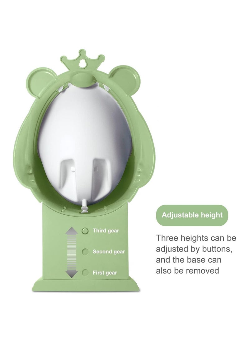 Potty Training Urinal Boy Urinal Kids Toddler Pee Trainer Bathroom Funny Baby Training Potties（Green）