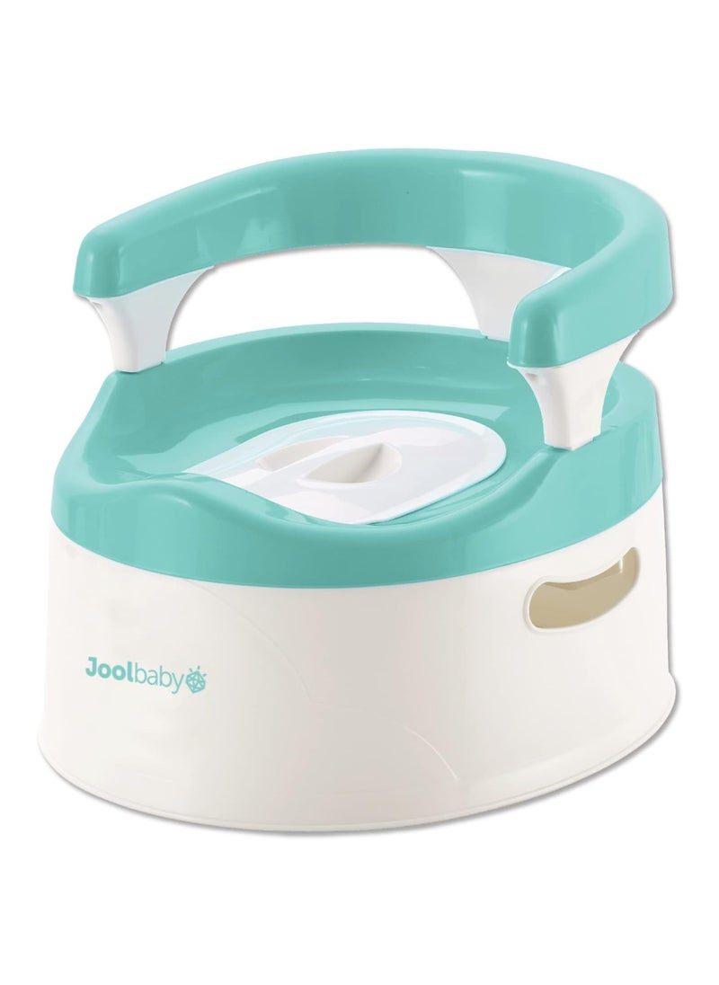 Aqua Child Potty Training Chair Handles And Splash Guard Comfortable Seat Aqua Jool Baby Aqua