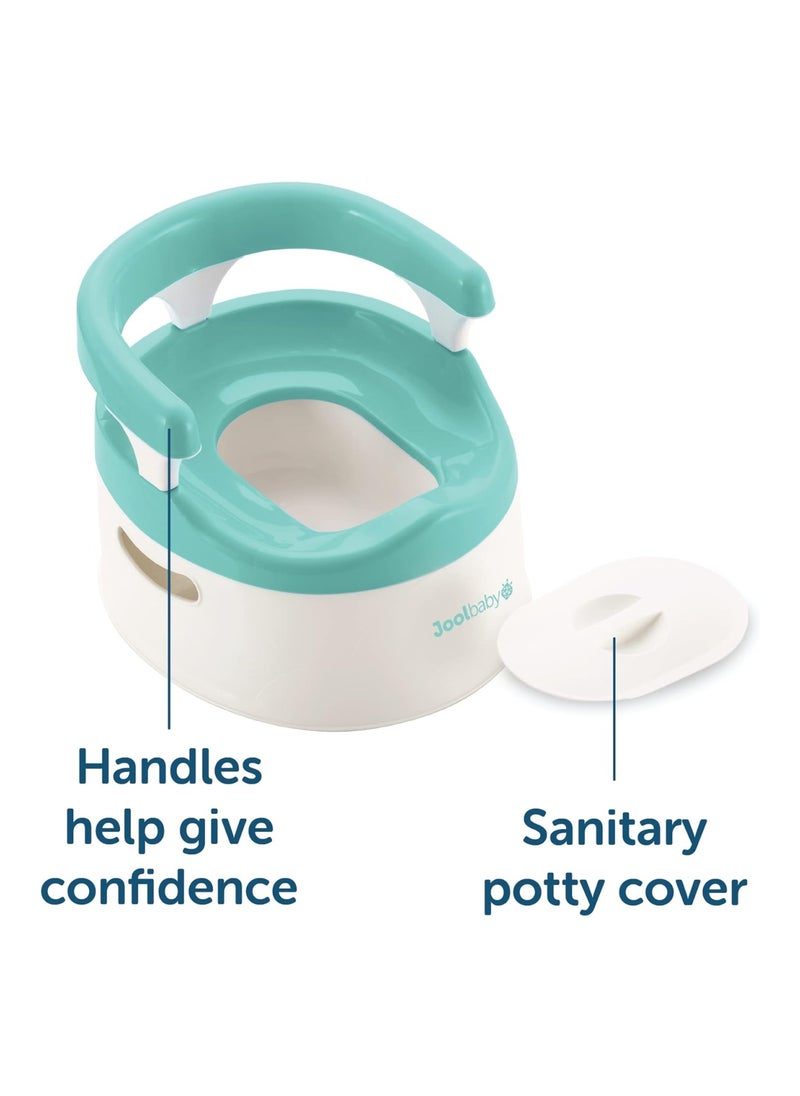 Aqua Child Potty Training Chair Handles And Splash Guard Comfortable Seat Aqua Jool Baby Aqua
