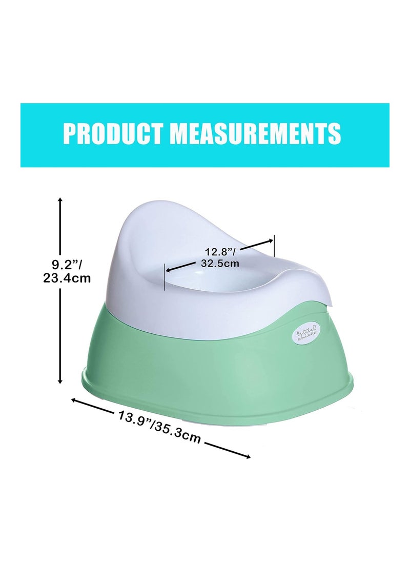 Easy Clean Potty Training Toilet Chair Built In Splash Guard And Slip Resistant