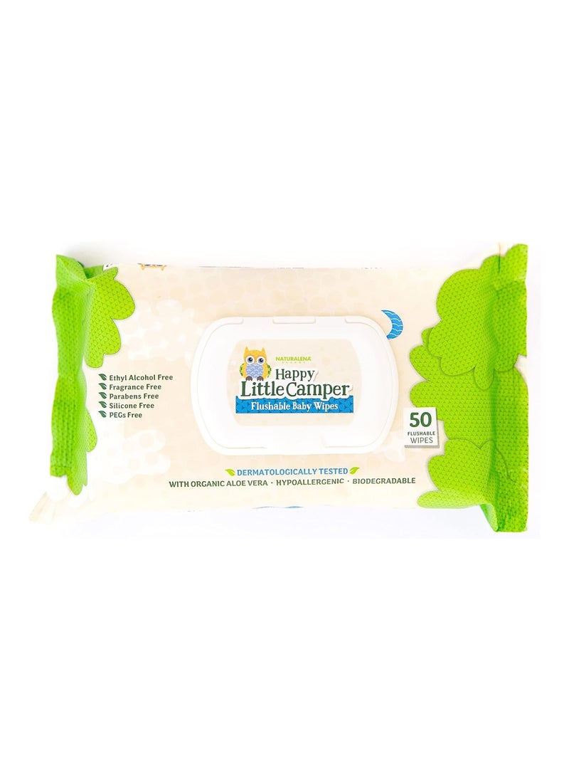 Pack Of 50 Happy Little Camper Toddler Wipes