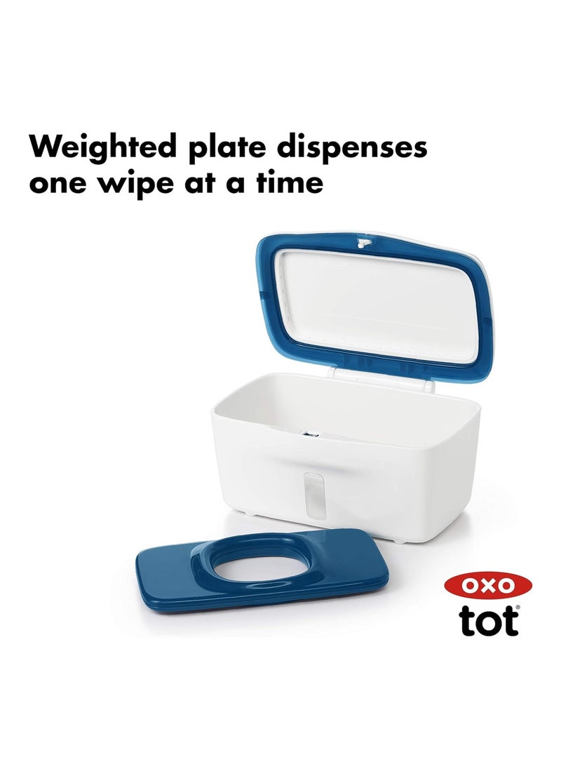 Tot Perfect Pull Wipes Dispenser, Navy, 1 Count (Pack Of 1)