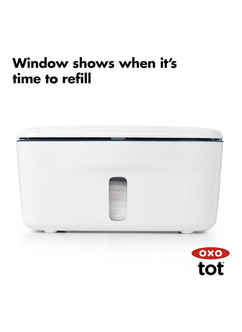 Tot Perfect Pull Wipes Dispenser, Navy, 1 Count (Pack Of 1)