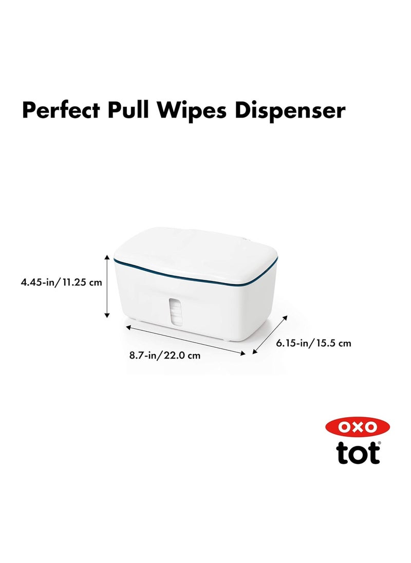 Tot Perfect Pull Wipes Dispenser, Navy, 1 Count (Pack Of 1)