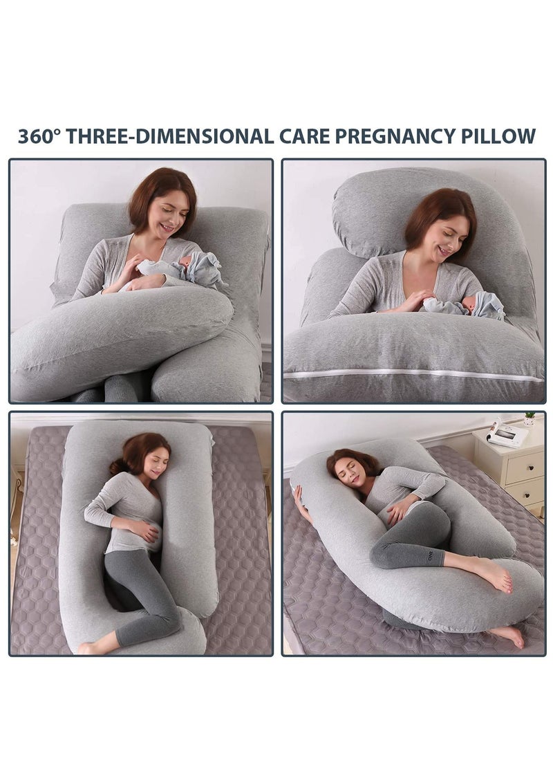 U-Shaped Pregnancy Pillow  Full Body Maternity Support Pillow(62x 28)