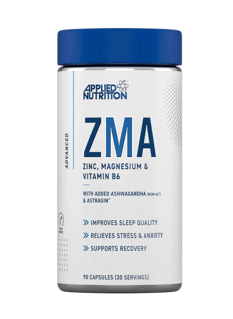 Applied Nutrition ZMA ZINC, MAGNESIUM & VITAMIN B6, 30S, 90 Caps