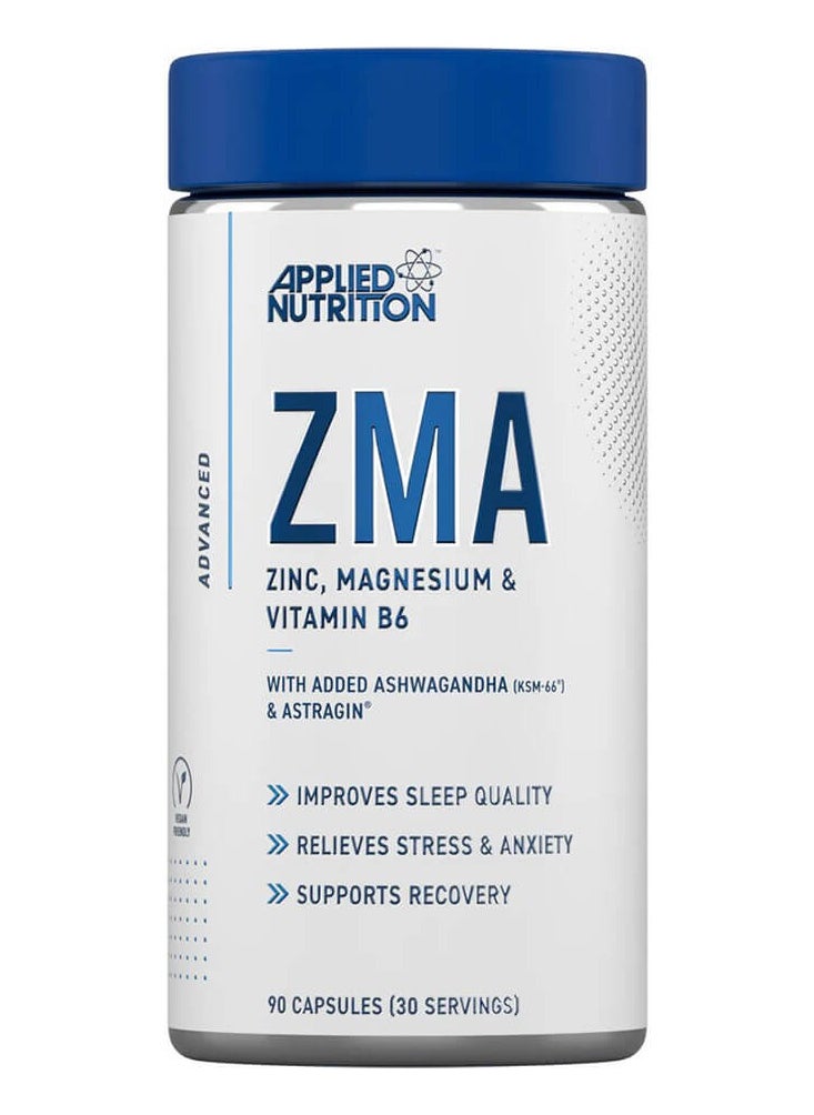 Applied Nutrition ZMA ZINC, MAGNESIUM & VITAMIN B6, 30S, 90 Caps