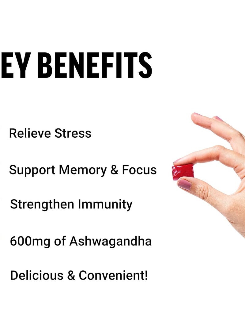 Force Factor Amazing Ashwa for Stress Relief, Memory, Focus, and Immune Support Health, Ashwaganda Supplement with KSM-66 Ashwagandha for Stress, 60 Soft Chews