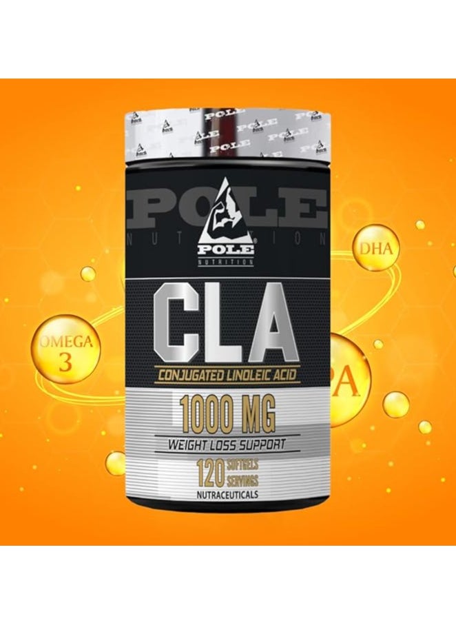 CLA 1000mg 120 Softgels - Lean Muscle & Fat Loss Support