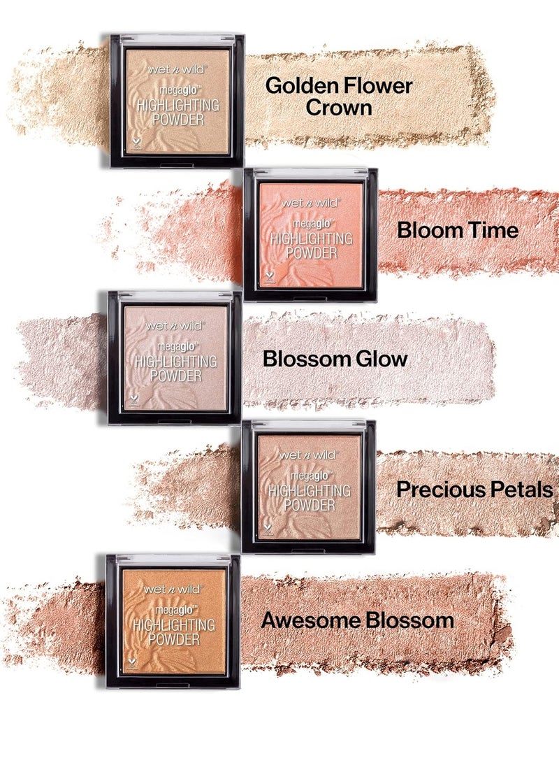MegaGlo Highlighting Powder Warm Gold Golden Flower Crown