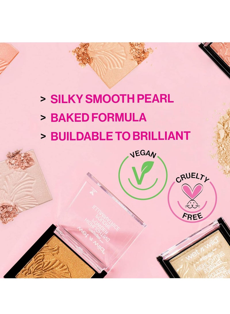 MegaGlo Highlighting Powder Warm Gold Golden Flower Crown