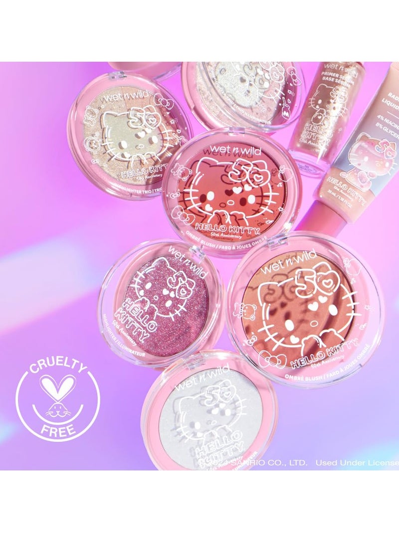 Hello Kitty Loose Setting Powder, Ultra-Fine for Shine Control, Brightening & Revitalization, Soft-Sheer, Cruelty-Free & Vegan Pink