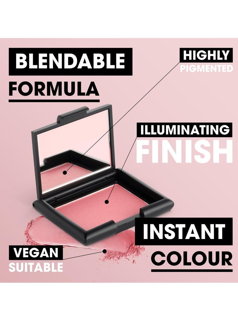 Cosmetics Radiant Pink Blush Glow Finish Pleasure Vegan