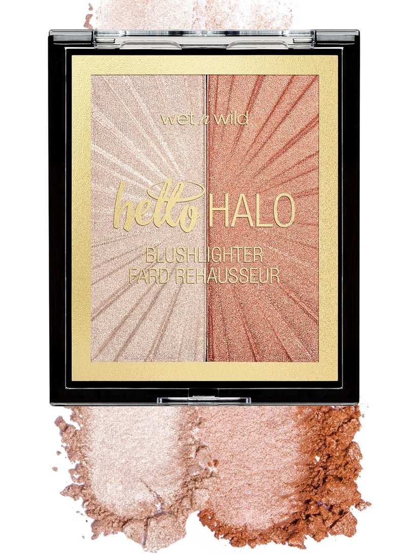MegaGlo Blushlighter, Blendable Blush & Highlighter Set, Shimmery Metallic Finish Highlight Bling