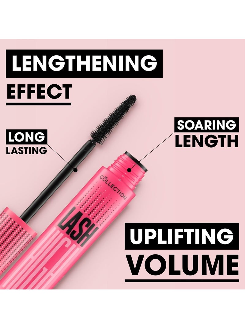Lash High Mascara Lengthens Uplifts and Volumizes Suitable For Sensitive Eyes Ultra Black