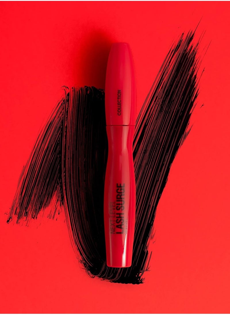 Cosmetics Next Level Lash Surge Mascara Volumising and Lengthening Black 8ml