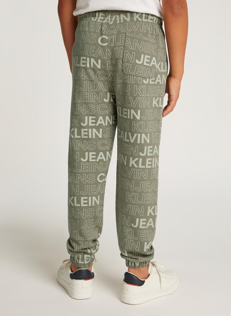 Youth Logo Aop Relaxed Sweatpants