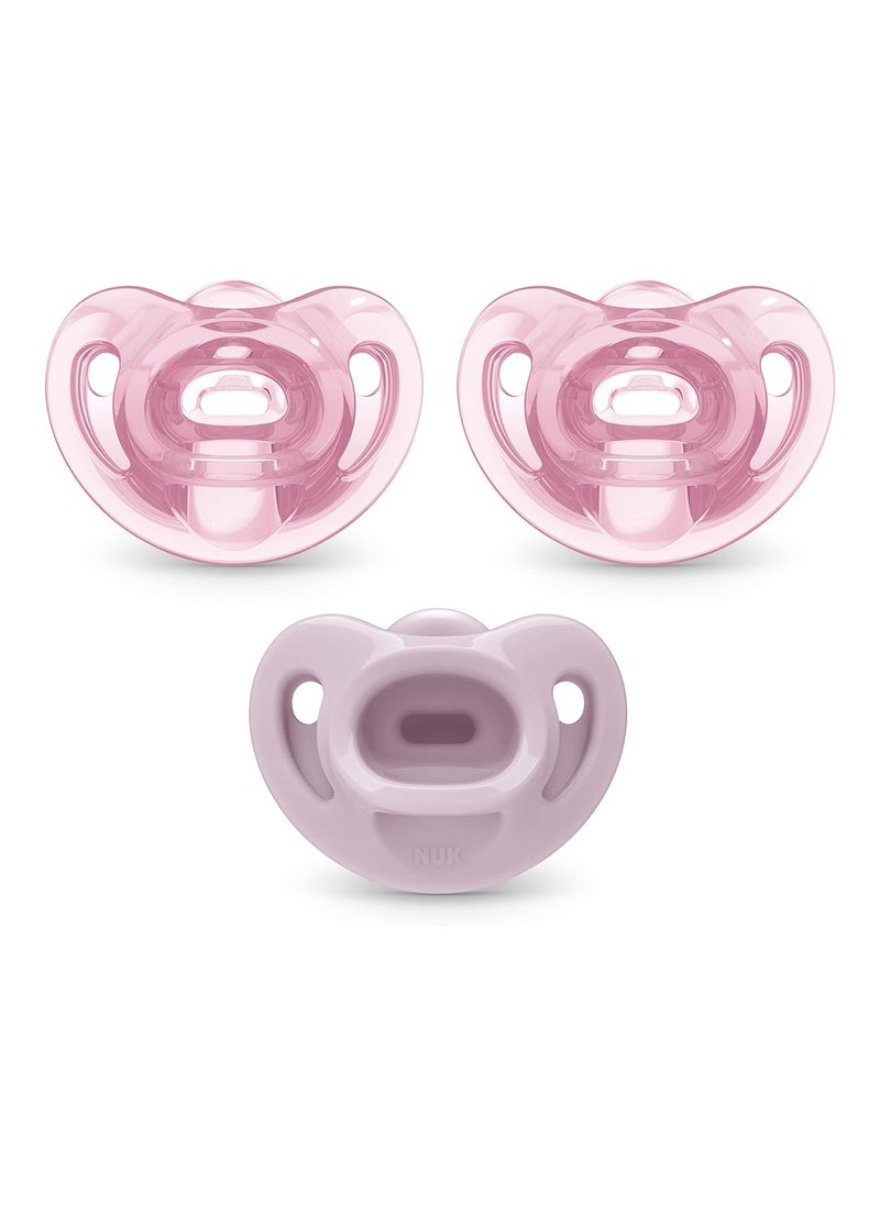 Comfy Orthodontic Pacifiers, 0-6 Months, 3 Count (Pack Of 1)