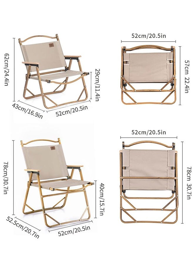 Mw02 Outdoor Folding Chair | Lightweight And Durable Folding Chair | Plastic Construction, Supports 265 Lbs, Portable Design | Khaki