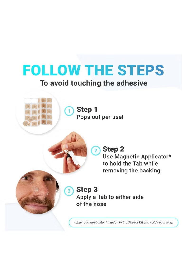 Intake Breathing Nasal Strip Starter Kit (15 Count Black) - Boost Oxygen Intake, Reduce Snoring, Improve Sleep Quality - Sweat Resistant, Skin Safe Nasal Strips - Extra Strength Snoring Solution