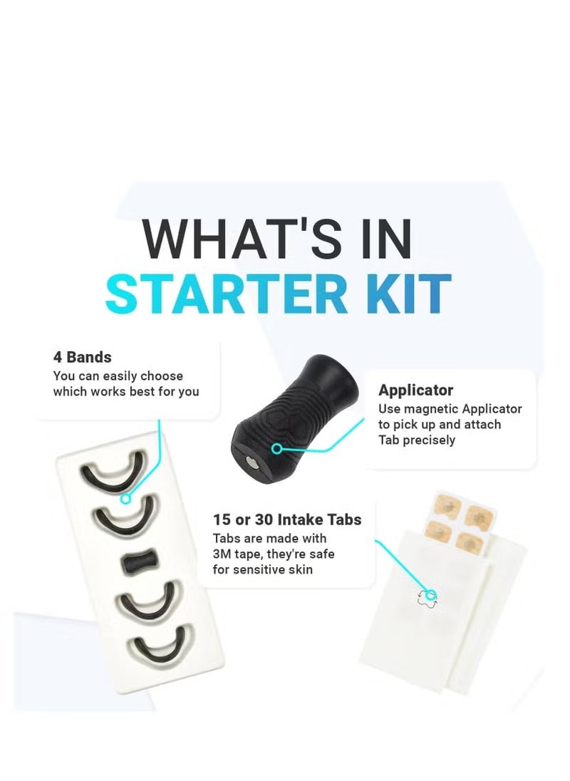 Intake Breathing Nasal Strip Starter Kit (15 Count Black) - Boost Oxygen Intake, Reduce Snoring, Improve Sleep Quality - Sweat Resistant, Skin Safe Nasal Strips - Extra Strength Snoring Solution