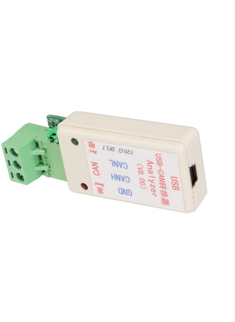 USB to CAN Analyzer Adapter, USB to CAN Adapter, USB CAN Bus Converter Analyzer PVC High Conversion USB to CAN Interface Adapter with USB Cable