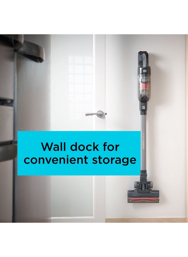 Powerseries+ Cordless Stick Vacuum Cleaner Lithium-Ion Removable Battery 2Ah 36Wh Up to 16/40 Run Time 500 ml 18 W BHFEA18D1-GB Grey