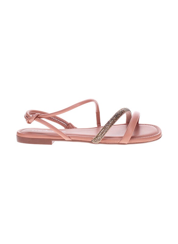 Moleca Ladies Flat Sandals Nude | Made In Brazil