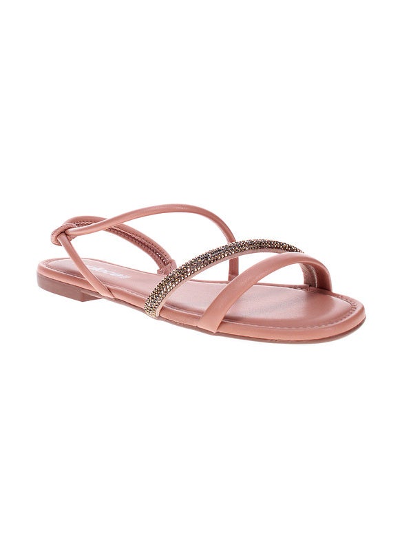 Moleca Ladies Flat Sandals Nude | Made In Brazil
