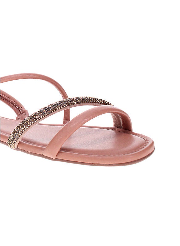 Moleca Ladies Flat Sandals Nude | Made In Brazil