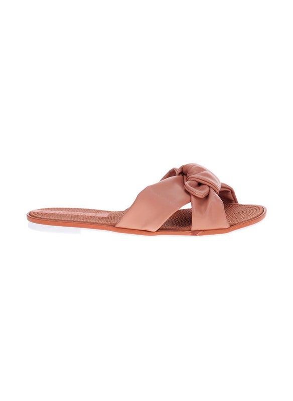 Moleca Ladies Flat Sandals Nude | Made In Brazil