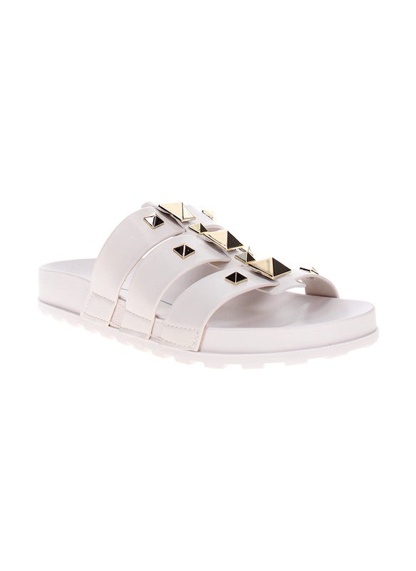 Moleca Ladies Flat Sandals Off White | Made In Brazil