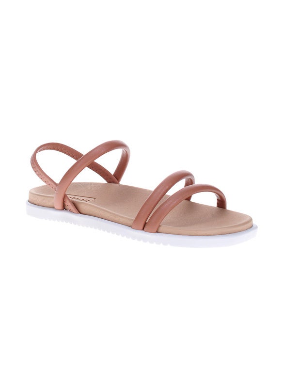 Moleca Ladies Flat Sandals Nude | Made In Brazil