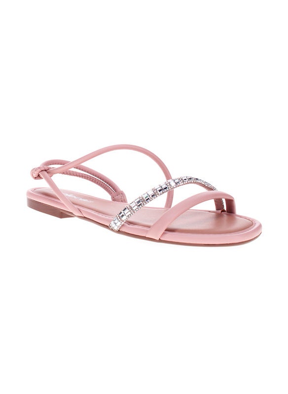 Moleca Ladies Flat Sandals Pink | Made In Brazil