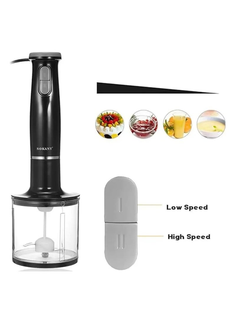 Sokany 5 In 1 Hand Blender & Food Mixer - 800 Watt SK-1714-5