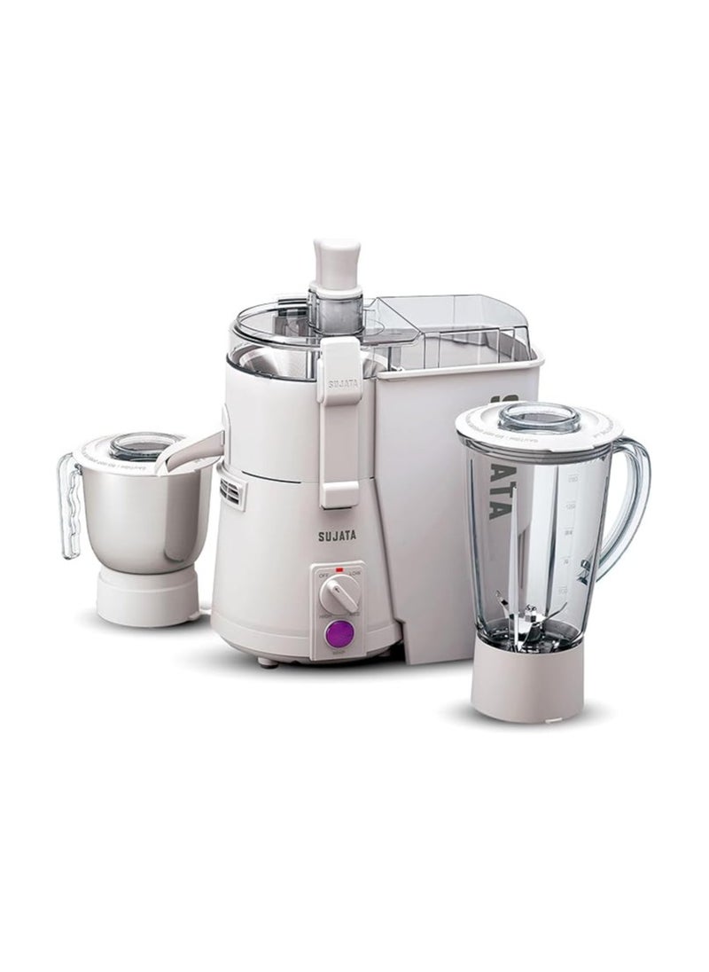 Sujata Powermatic Plus 900 Watts Juicer Mixer Grinder | 22000 Rotations Per Min | 90 Minutes Continuous Running | 2 Versatile Jars 1750 ml and 1000 ml