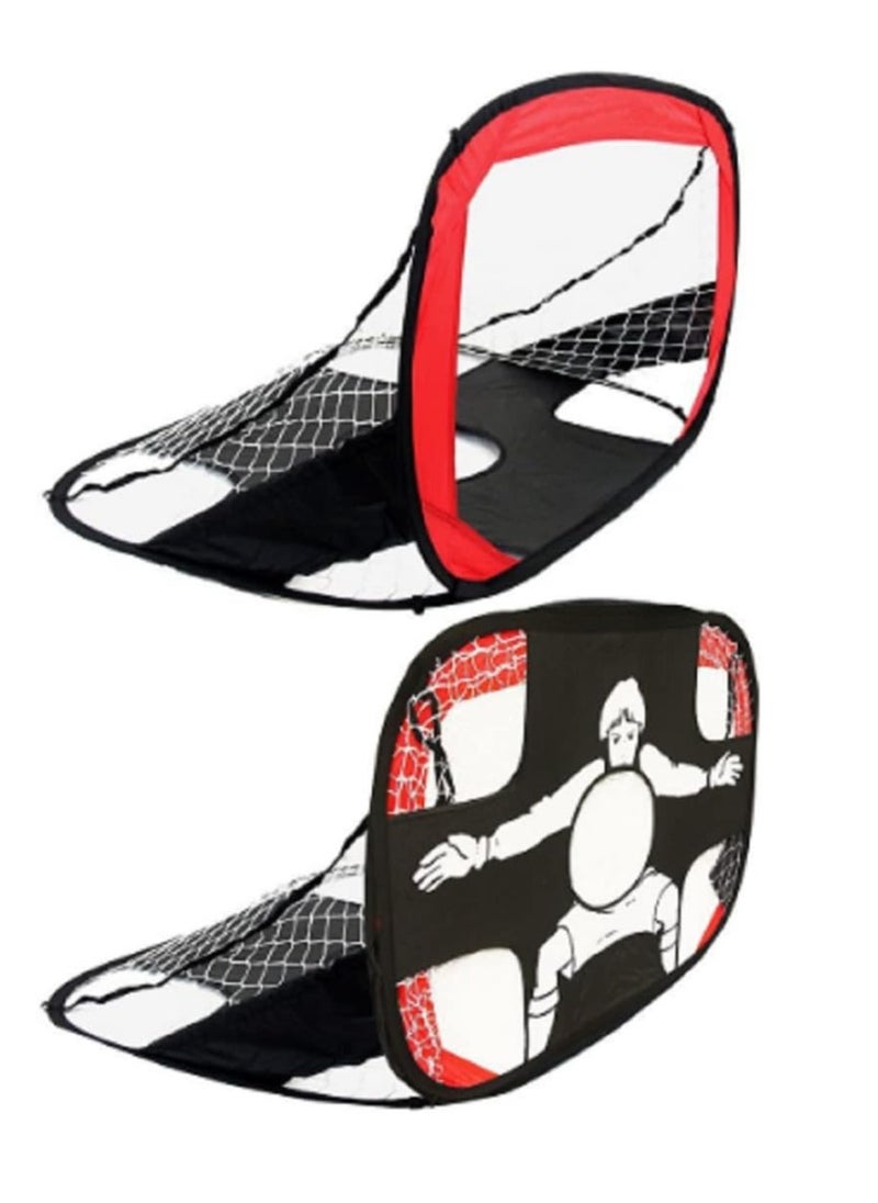 2 in 1 Soccer Goal for Kids Pop Up Kids Soccer Net Soccer Target with Carry Bag Perfect for Backyard Indoor Outdoor Sports and Practice