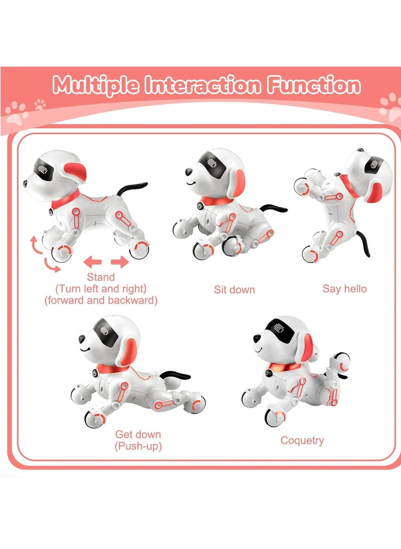 Remote Control Robot Dog Intelligent Robot Toys for Kids Programmable Smart Interactive Puppy Pet Toys with Touch Sensing Function Gift for 4 5 6+ Ages Boys Girls