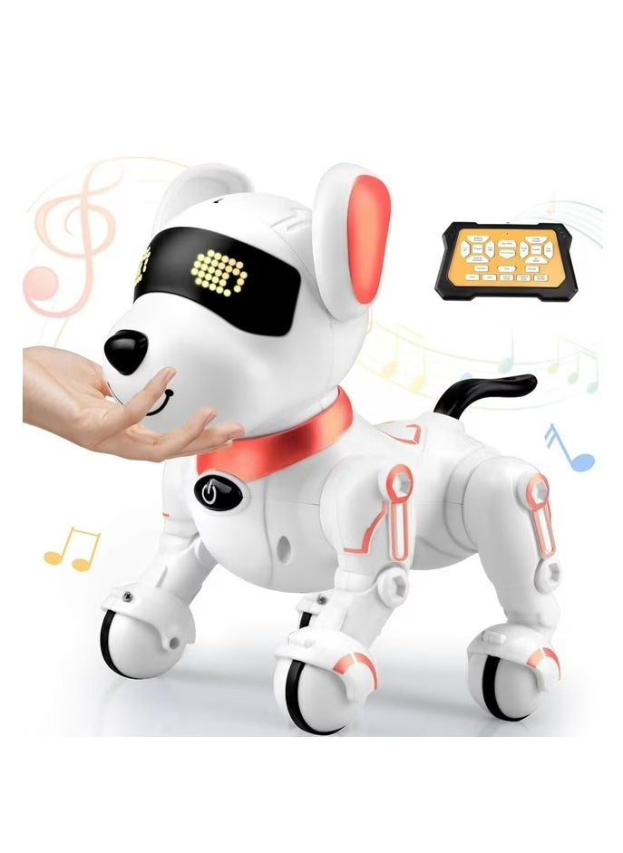 Remote Control Robot Dog Intelligent Robot Toys for Kids Programmable Smart Interactive Puppy Pet Toys with Touch Sensing Function Gift for 4 5 6+ Ages Boys Girls