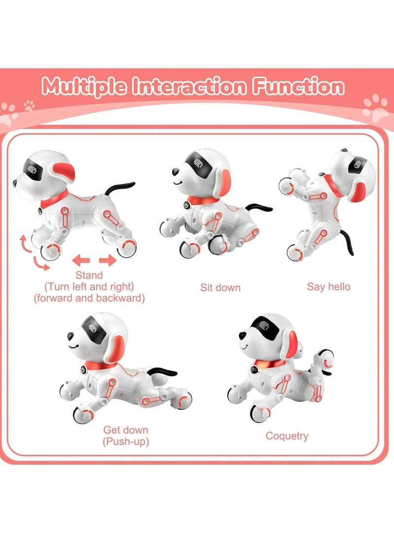 Remote Control Robot Dog Intelligent Robot Toys for Kids Programmable Smart Interactive Puppy Pet Toys with Touch Sensing Function Gift for 4 5 6+ Ages Boys Girls