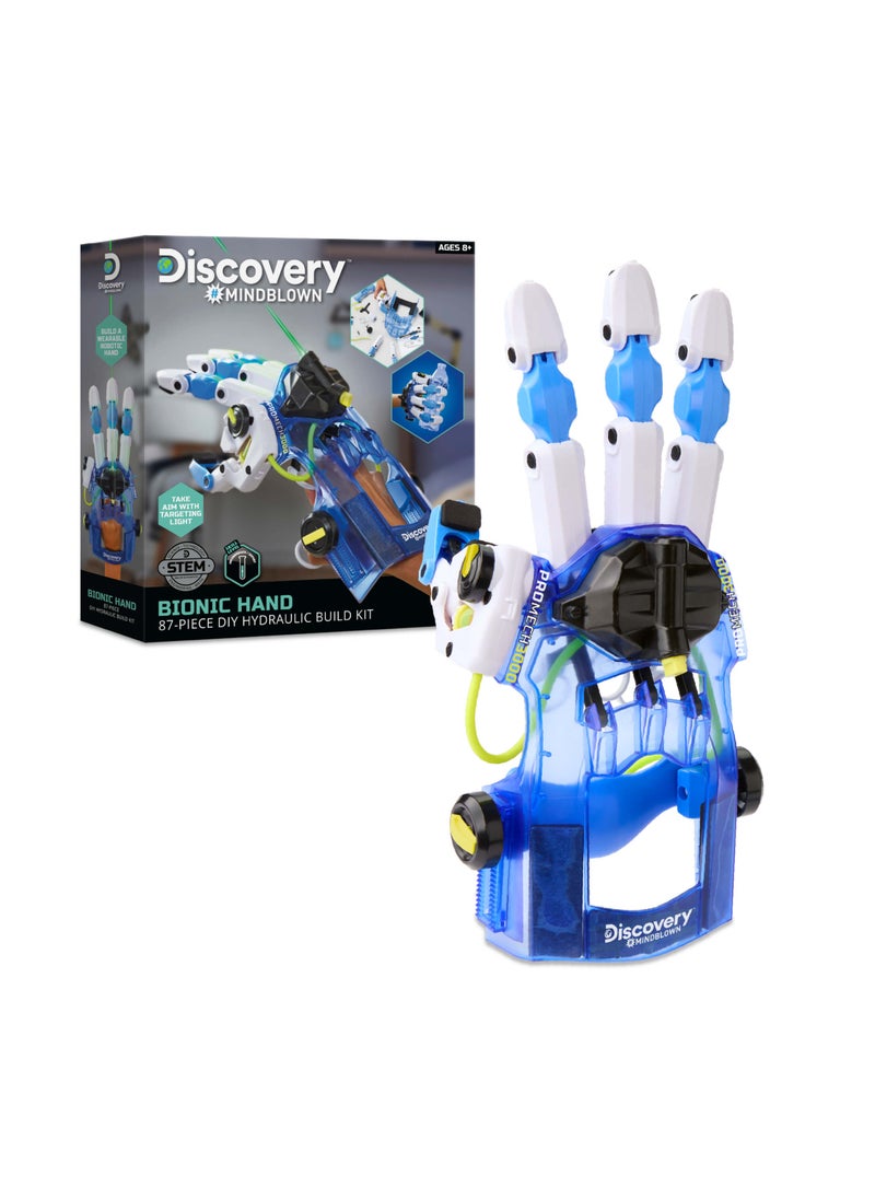 Discovery Mindblown Bionic Hand 87-Piece DIY Hydraulic Build Your Own Project Kit Set STEM Toy