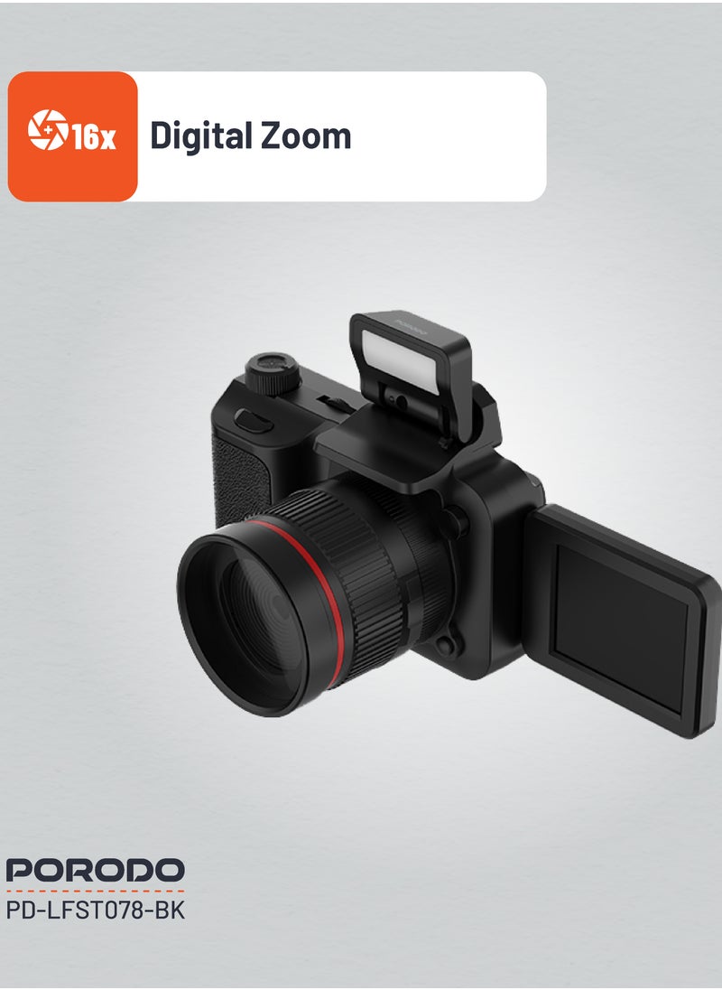 50MP Digital Camera with 16x Zoom and Flip Flash / 2.2