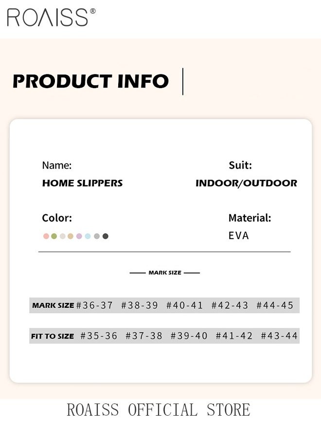 Men's Thick Sole EVA Household Slippers for Men Trendy Anti-Slip Non-smellable Soft Elasticity Skin Friendly Outdoor Slides Comfortable Cool Lightweight Indoor Bath Home Sandals Breathable Black