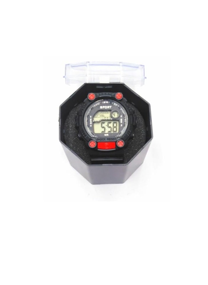 Children Digital Sports Watches, Set of 6 Assorted colors