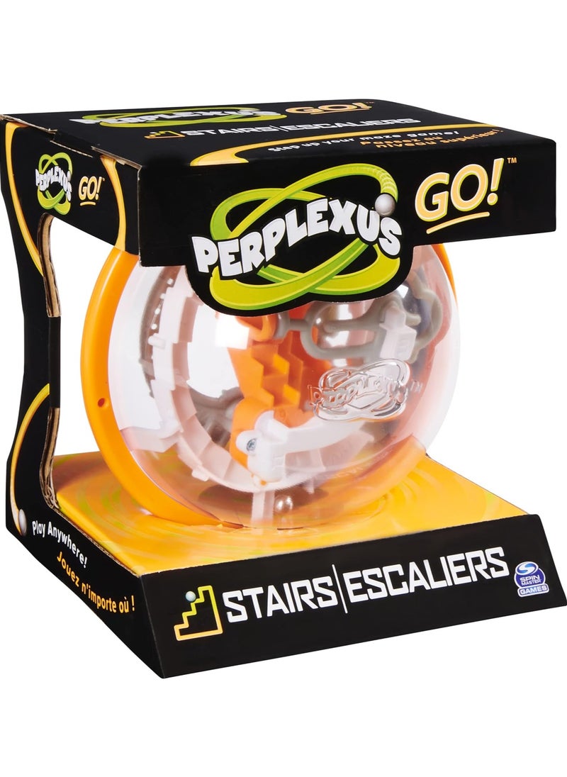 Perplexus GO! Spiral, Compact Challenging Puzzle Maze Skill Game, (Styles Vary)