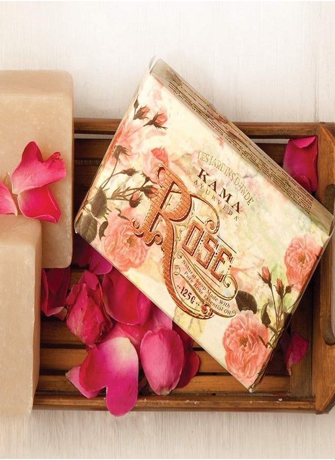 Kama Ayurveda Natural Rose Soap, 125g