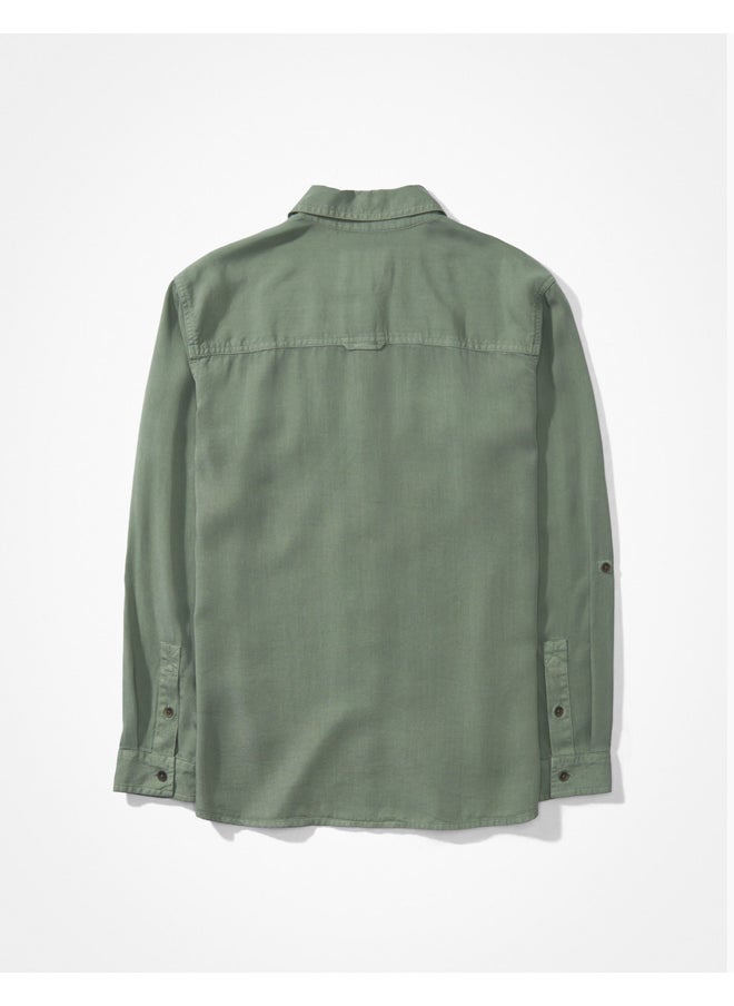 AE Long-Sleeve Button-Up Shirt